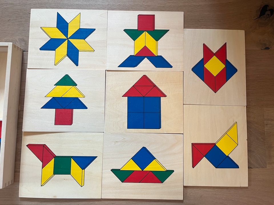 Tangram Legespiel in Holzbox in Isernhagen