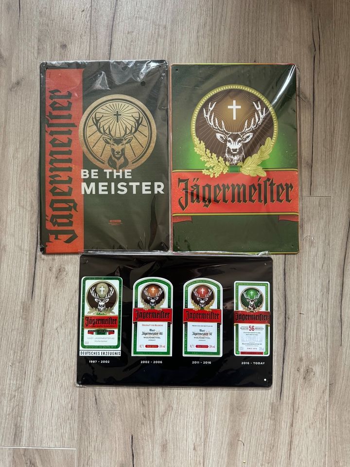 Set 3 Dekoschilder Jägermeister 2!! Inkl. Versand in Minden