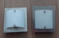 2 x Flurlampe Edelstahl mit Glas satiniert, G9, mit Schalter Bayern - Bayreuth Vorschau