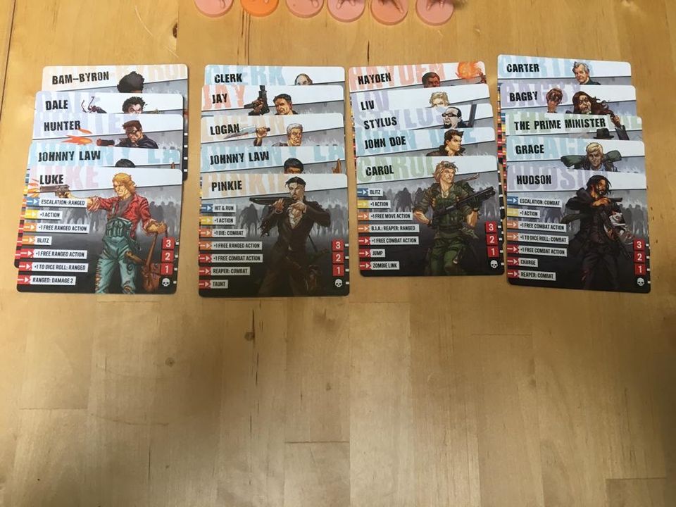 Zombicide 2nd Edition Kickstarter Helden in Unna