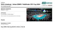 SVG Lüneburg - Arkas Izmir, Volleyball CEV Cup, Mi 28.2 19 Uhr Niedersachsen - Lüneburg Vorschau