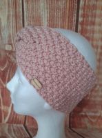 Stirnband mit Twist gestrickt HANDMADE rosé Bayern - Hof (Saale) Vorschau