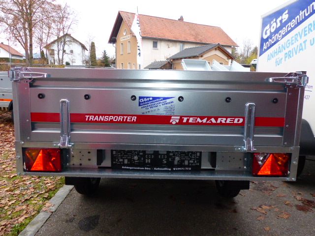 Temared Transporter PKW Tandem Hochlader Anhänger 2515/1 750kg AW in Cham