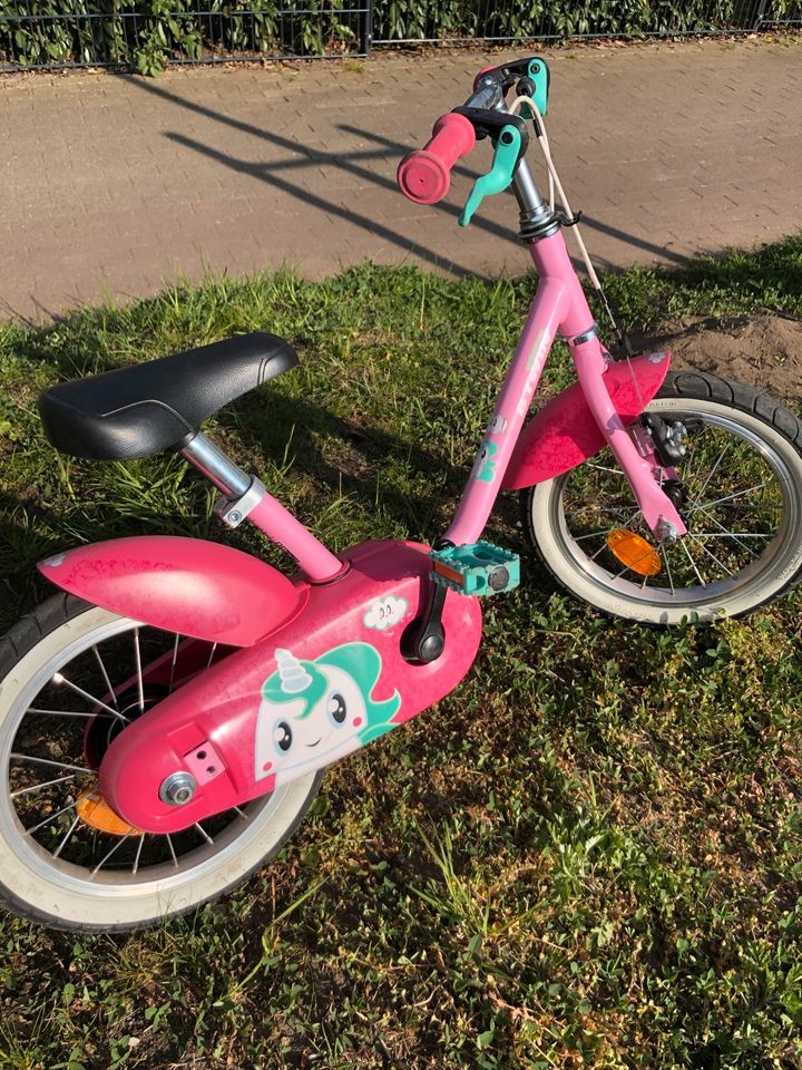 Kinderfahrrad - 14 Zoll BTWIN Unicorn 500 Rosa/Pink in Ahrensburg