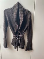 MNG Mango Cardigan Wickelstrickjacke braun Zopfmuster Gr. S/36 Kreis Pinneberg - Holm Vorschau