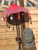 Bali Tempel Schirm und xxl Buddha Kopf outdoor fengshui garten Schleswig-Holstein - Tastrup Vorschau