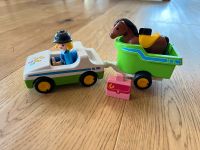 Playmobil 123 PKW mit Pferdeanhänger Bayern - Geiersthal Vorschau