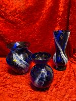 3 blaue Vasen Handarbeit Sachsen-Anhalt - Quedlinburg Vorschau