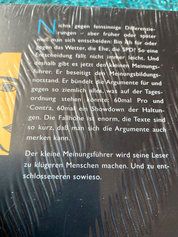 Buch/ Der kleine Meinungsführer ,60mal pro-contra/Neu in Rehau