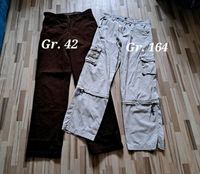 Arbeitshose Gr. 42  Cordhose braun + 164 beige Damen Niedersachsen - Friesoythe Vorschau