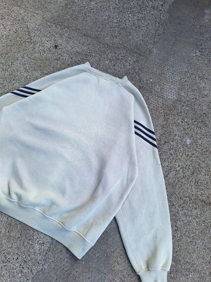 Vintage adidas sweatshirt weiss herren L in Konstanz