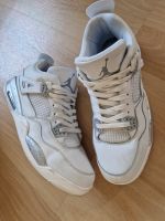 Nike Jordan 4, Sneaker, Sportschuhe, Gr.45. neuwertig. Weiß/Silbe Bayern - Ochsenfurt Vorschau