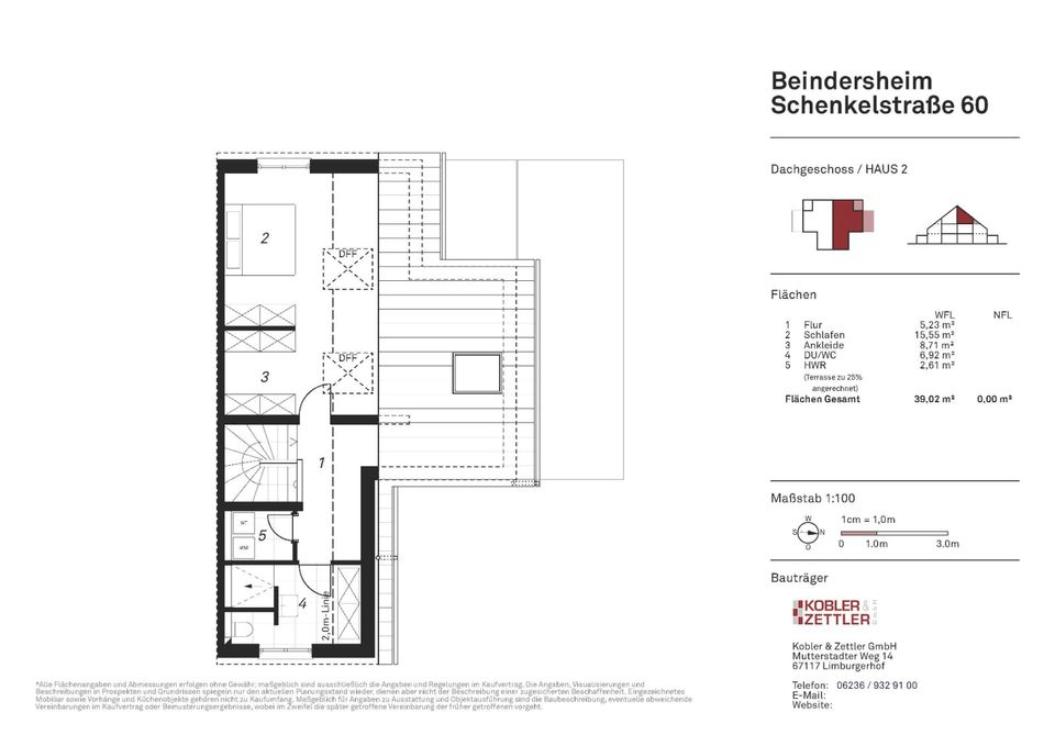 NEUBAU - Moderne Doppelhaushälfte mit Garten und Balkon in Beindersheim in Beindersheim