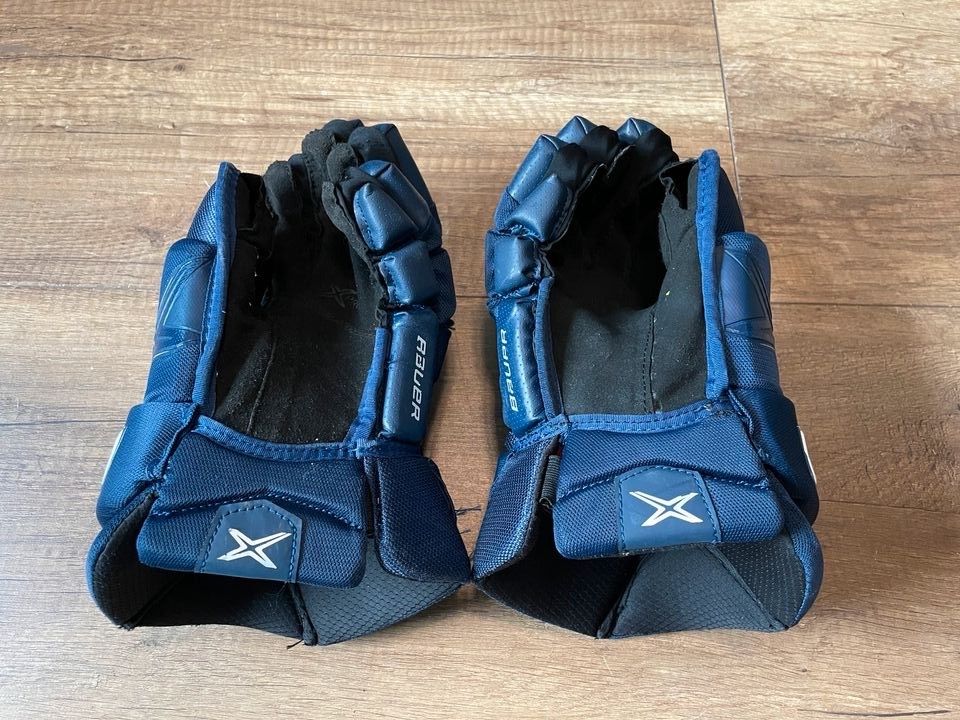 Bauer 2X Pro Eishockey Handschuhe Blau Navy 15 in Lampertheim