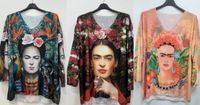 SALE Frida Kahlo Muster Druck Feinstrick Viskose Pullover Rheinland-Pfalz - Mainz Vorschau