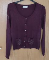 Cream Pullover Glitzer Sterne Bordeaux Rot / Weinrot Gr. M Niedersachsen - Nordstemmen Vorschau