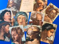 alte Postkarten Michelangelo Sixtina-Köpfe 10 farbige Kunstkarten Niedersachsen - Schwanewede Vorschau