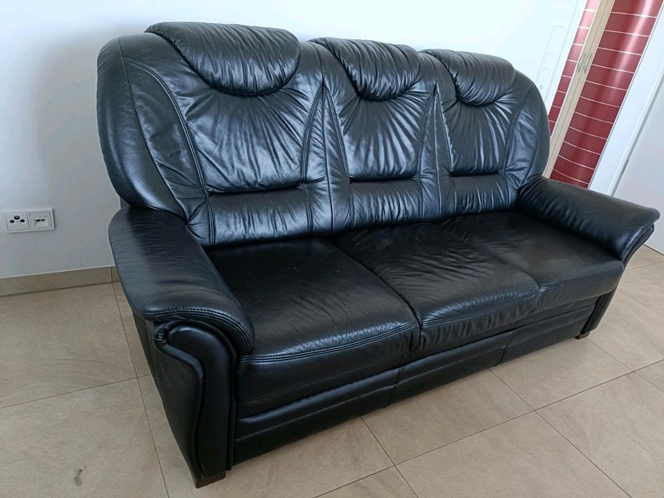 Echtleder-Sofa in Recke