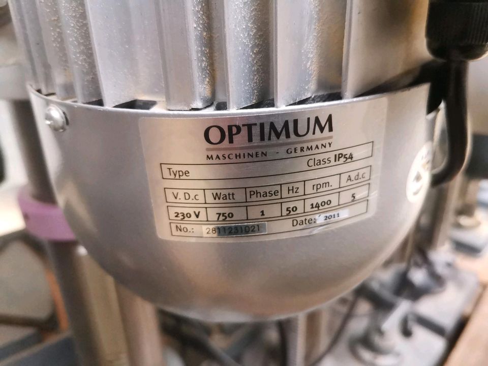 Ständerbohrmaschine Säulenbohrmaschine Tischbohrmaschine OPTIMUM OPTI B 17 23 Pro H - ab 400,-€ in Buch