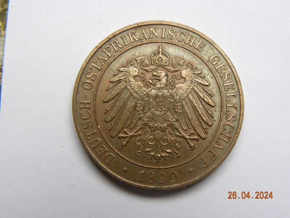 Deutsch- Ostafrikanische Gesellschaft 1 Pesa 1890, vz in Salzwedel