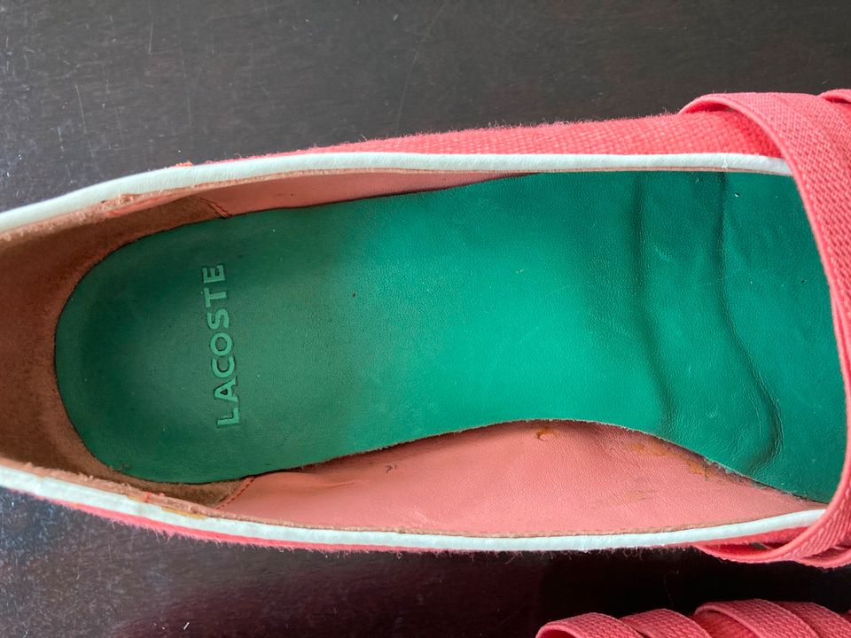 Lacoste Ballerinas, lachsfarben, Größe 40,5 in Bonn