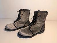 Esprit - Stiefel bzw. Boots, grauer Samt, Gr. 40 - wie neu! Baden-Württemberg - Heidelberg Vorschau