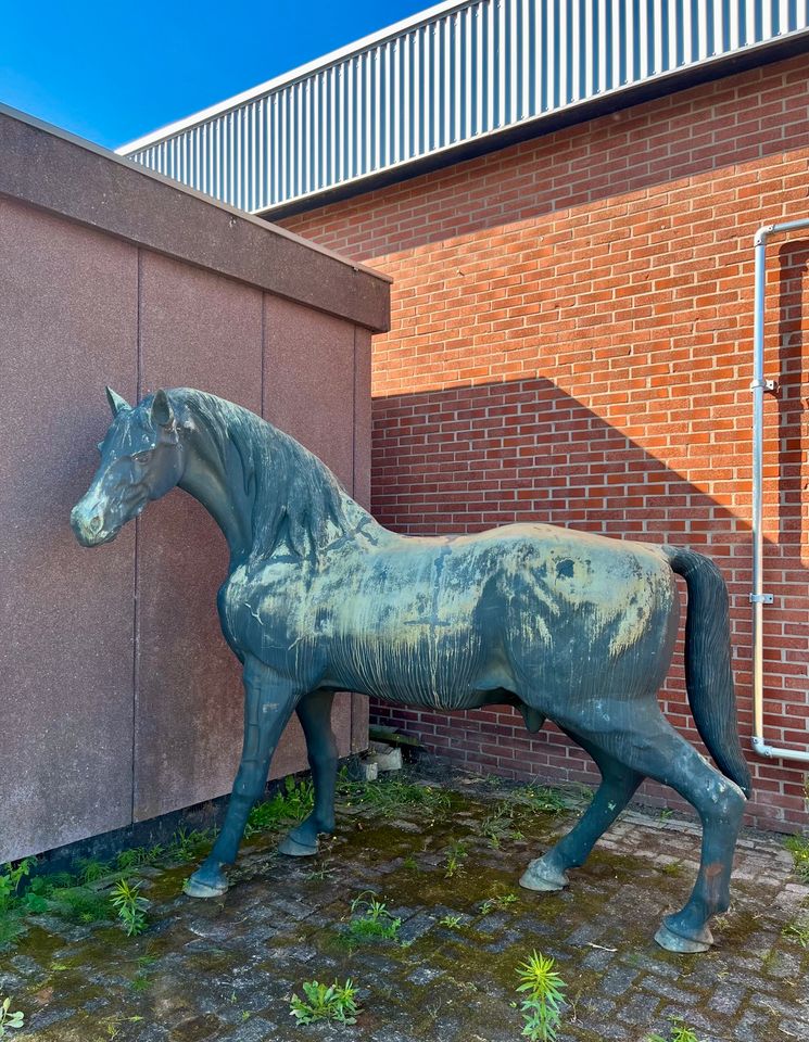 Antik XXL 2,5 Meter 350 KG Bronze Pferd lebensgroß Figur Skulptur in Mönchengladbach