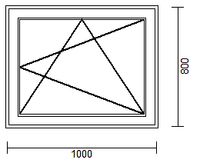 Fenster Dreh-Kipp weiß 100 x 80 cm 2-fach ISO Glas neu 1 Flügel UK261 Brandenburg - Perleberg Vorschau