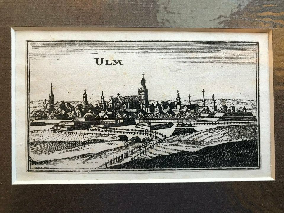 Kleiner Stich von Ulm aus dem 17.Jahrhundert von Christoph Riegel in Wachtberg