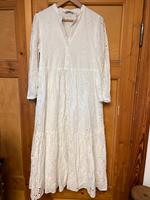 Zara langes Kleid weiß mit Stickerei Gr. S NP 99 Euro Schleswig-Holstein - Kremperheide Vorschau
