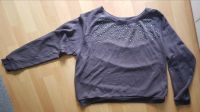 AMISU Pullover Sweatshirt mit Perlen (Damen Gr.M/L/38/40/42 grau) Hessen - Bad Homburg Vorschau