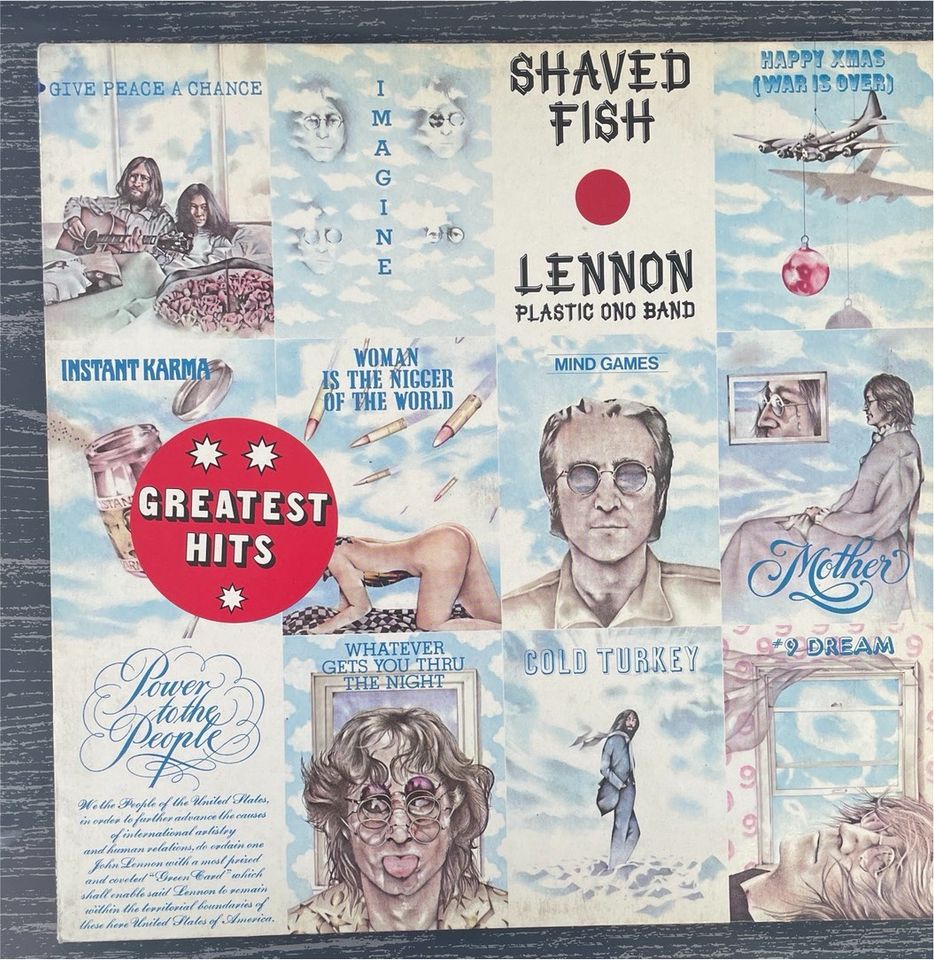 John Lennon Shaved Fish LP Vinyl Schallplatte in Biedenkopf