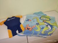 Baby junge Schwimmanzug und kapuzenhandtuch 50x50 cm Sachsen - Bernsdorf Vorschau
