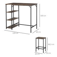 Modernes Bartischset 3tlg. Tischset Küchentresen m.Regalen Niedersachsen - Delmenhorst Vorschau