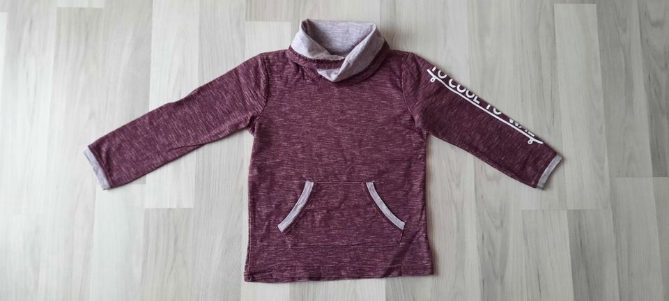 Langarmshirt dünner Pullover Hoodie mit Kragen Übergang H&M Zara in Tanna