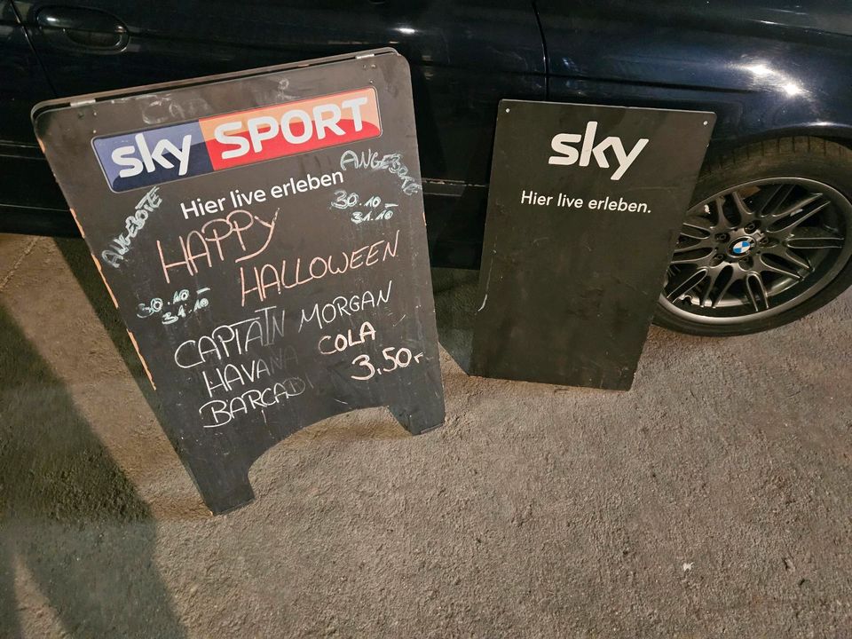 Sky Sport Aufsteller Werbung Reklame in Wülknitz