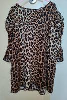 H&M Bluse Leomuster Animalprint Kurzarm Gr. 38 Viskose Bayern - Eckersdorf Vorschau