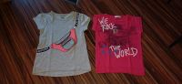Mädchen T-Shirt 134 140 grau Bauchtasche Pink Charles Vögele Hessen - Eschwege Vorschau