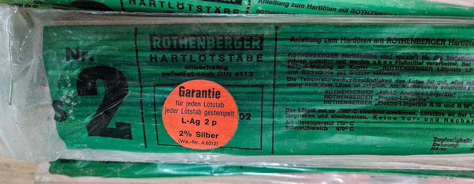 ca. 8kg ROTHENBERGER ROLOT S2, 2x2x500mm, 40212 in Gummersbach