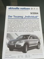 VW Touareg Individual 1 Katalog Prospekt Brochure 2004 V6 R5 V10 Niedersachsen - Braunschweig Vorschau