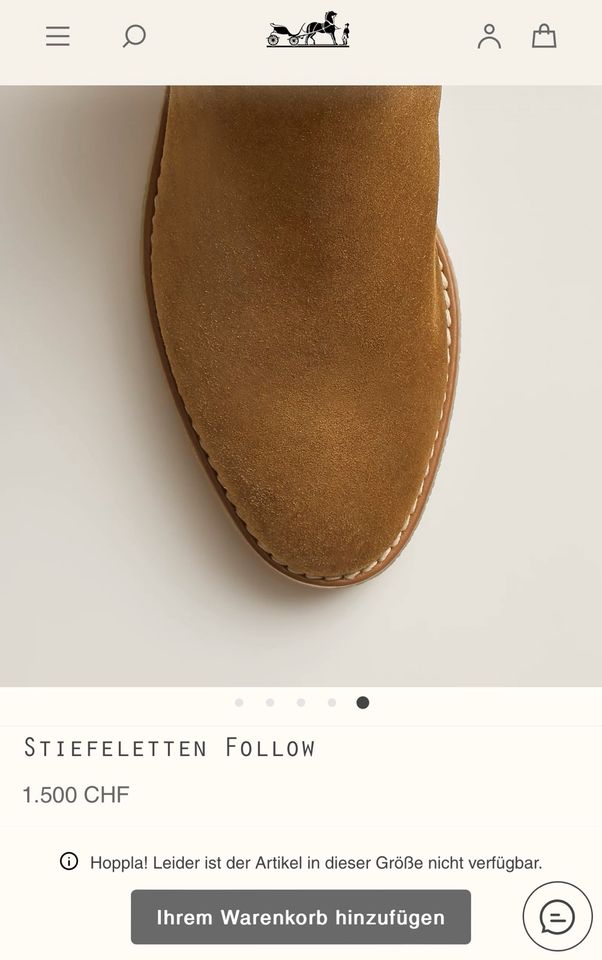 Original HERMÈS Stiefeletten  Gr. 38 -38,5 NEU& OVP, Naturel/Ecru in Hamminkeln