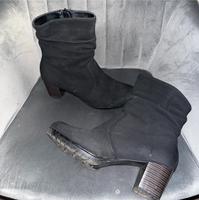 Schwarze gefütterte Stiefelette rieker 39 schuhe Winter  Stiefel Hessen - Neukirchen Vorschau