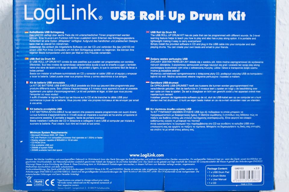 *NEU* LogiLink Roll Up USB DRUM KIT in Berlin