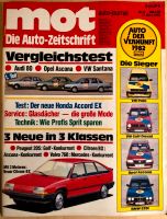 MOT die Auto-Zeitschrift 6/1982 Honda Accord Citroën BX Volvo 760 Essen - Essen-Frintrop Vorschau