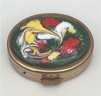 Vintage Pillendose Schmuckbox Emaille Kunst Design Schatulle RAR Schwerin - Altstadt Vorschau