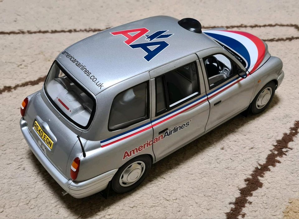 Sun Star 1:18 TX 1 London Taxi Cab American Airlines 1123 BJ 1998 in Waldrach