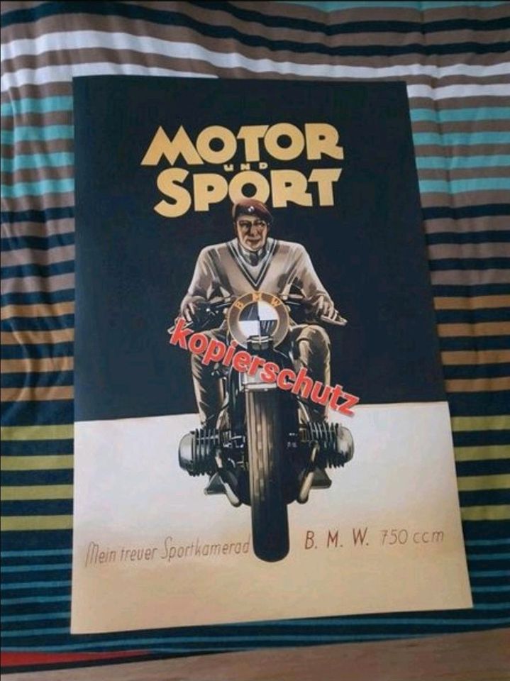 BMW Motorrad Poster / BMW Oldtimer Poster / BMW r50, r60, r69 in Hannover