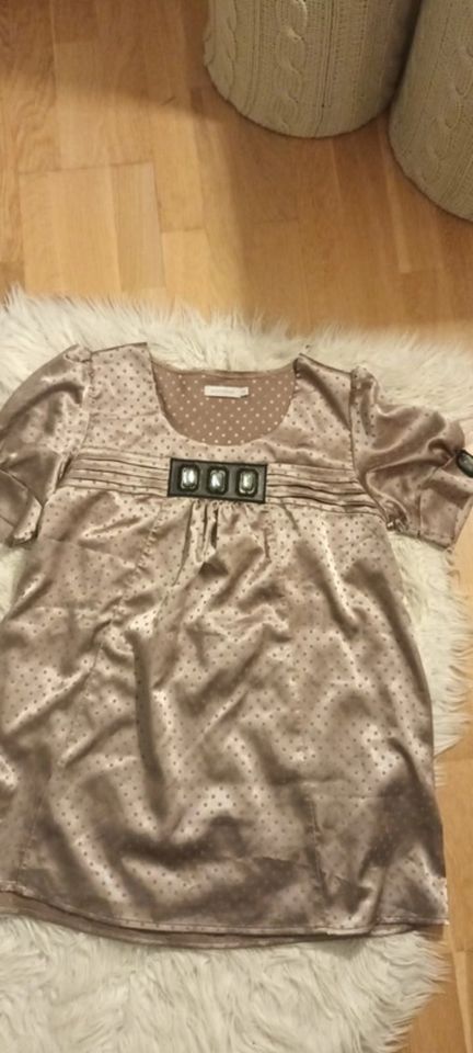 Saint Tropez Baby-Doll Bluse Bronze Farbe Gr.XS-S in Bad Tölz