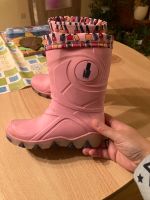 Warm Gefütterte Gummistiefel, die blinken, Gr.26/27 für Mädchen, Hessen - Gilserberg Vorschau