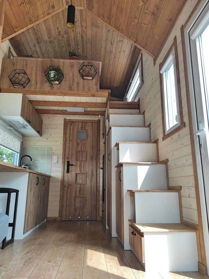 Tiny House Klara | 6.60m | WINTERFEST | Schlüsselfertig | HOLZOFEN u. Fußbodenheizung! | Mobilheim | Mobilhaus | Gartenhaus in Jacobsdorf 